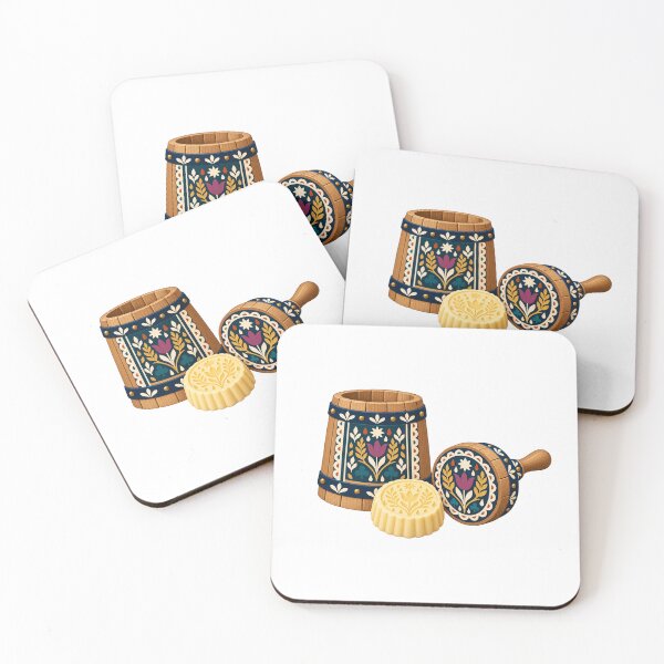Item preview, Wooden Butter Mold and Stamp with Butter Pat designed and sold by H. Doucette Studio.