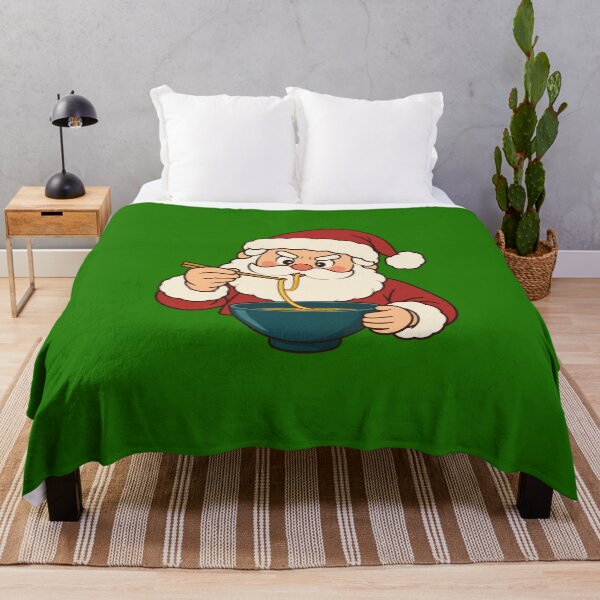 Item preview, Funny Santa and the Last Ramen Noodle for Foodies – Playful Christmas Humor designed and sold by Im-Ara.