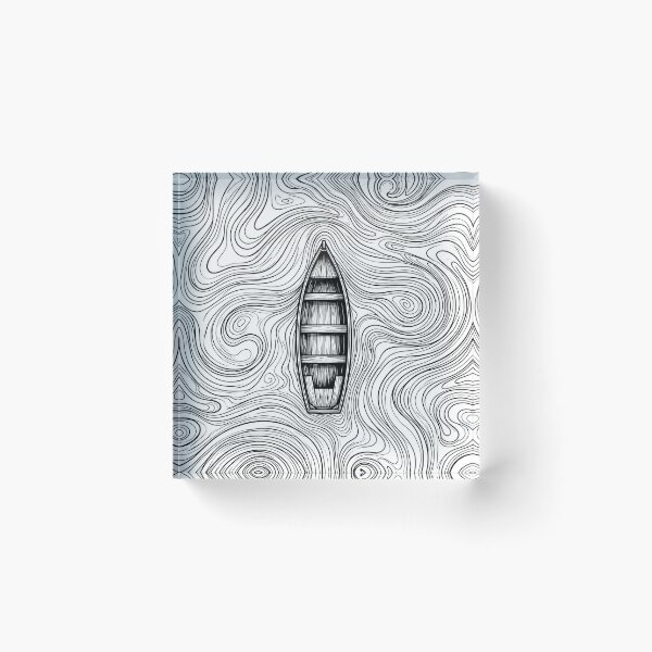 Item preview, Serene Rowboat in Swirling designed and sold by MAXIZPRINT.