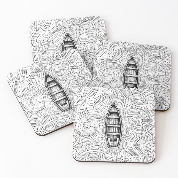 Item preview, Serene Rowboat in Swirling designed and sold by MAXIZPRINT.