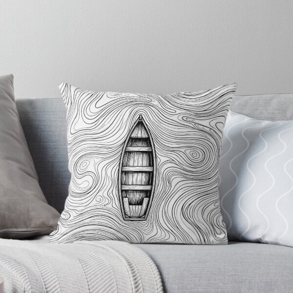 Item preview, Serene Rowboat in Swirling designed and sold by MAXIZPRINT.
