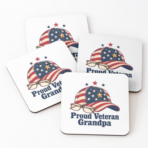 Item preview, Proud Veteran Grandpa Vintage Cap Stars Stripes designed and sold by Inkworksbyshery.