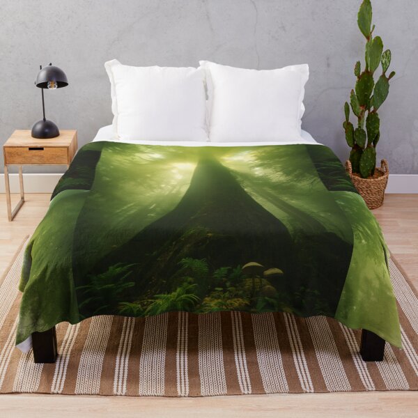 Item preview, Colossal Ancient Tree In Foggy Green Forest designed and sold by monkeybusiness.pt.