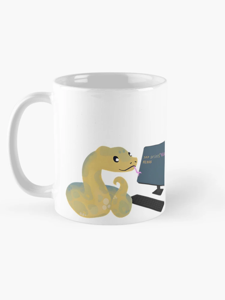 Thumbnail 5 of 6, Coffee Mug, Python Programming Humor Design Featuring Python Language Learning Theme designed and sold by AYMANShob.