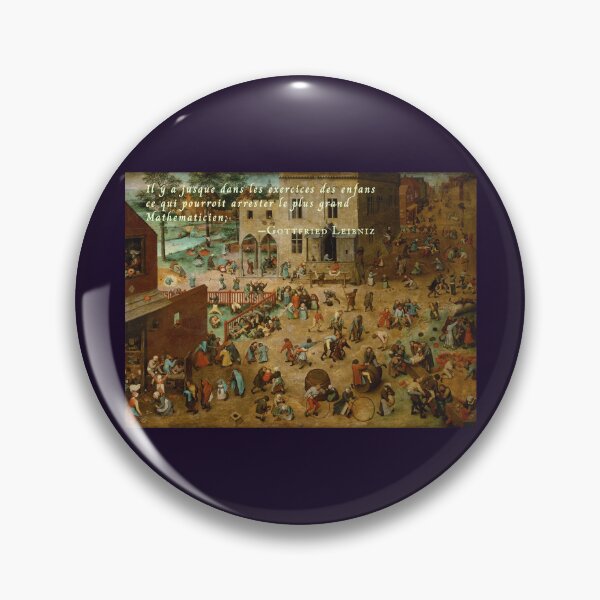 Item preview, Gottfried Wilhelm Leibniz quote: Il y a jusque dans les exercices des enfans ce qui pourroit arrester le plus grand Mathematicien; designed and sold by artbleed.