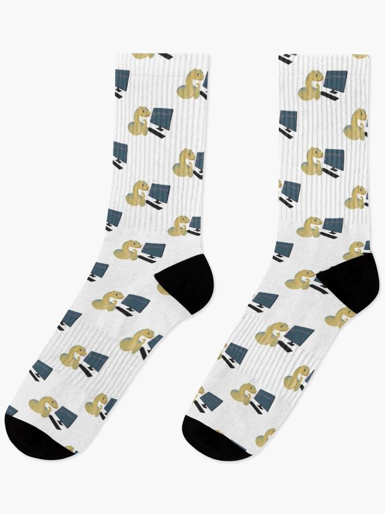Thumbnail 1 of 5, Socks, Python Programming Humor Design Featuring Python Language Learning Theme designed and sold by AYMANShob.