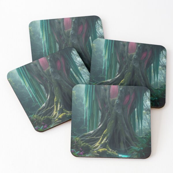Item preview, Ancient Magical Tree Over Turquoise River designed and sold by monkeybusiness.pt.
