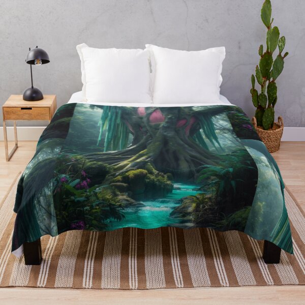 Item preview, Ancient Magical Tree Over Turquoise River designed and sold by monkeybusiness.pt.