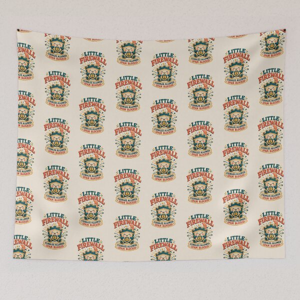 Item preview, Little Firewall – Funny Cybersecurity Baby Bodysuit designed and sold by astersgraphics.