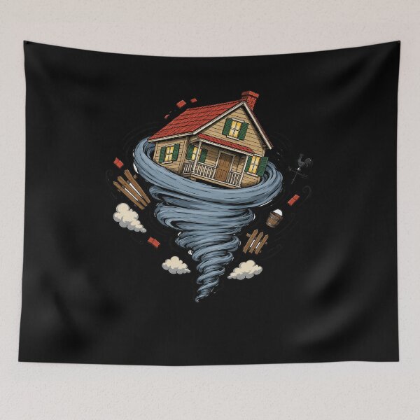 Item preview, The Wonderful Wizard of Oz Tornado and House Halloween DIY designed and sold by MakmurMpxgo.