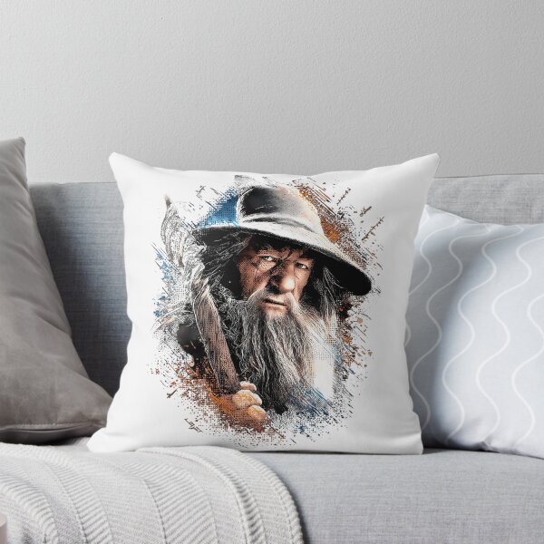 Item preview, Gandalf Lord Of The Rings Lotr Ian Mckellen Gandalf The Grey Gandalf The White Wizard Staff Glamdring You Shall Not Pass Balrog Moria Fellowship Fan Art Portrait Poster T-Shirt Sticker Gift  designed and sold by leigh-awah.