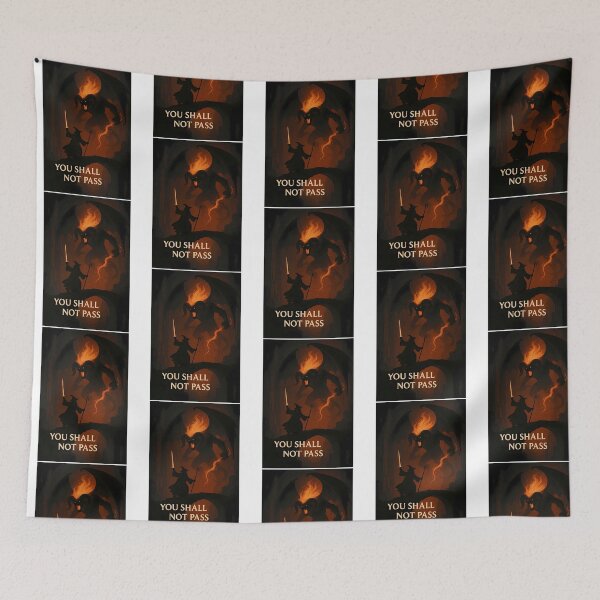 Item preview, Lotr - Gandalf - Lord Of The Rings - You Shall Not Pass - Quote designed and sold by leigh-awah.
