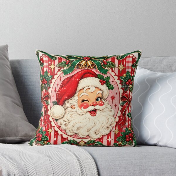 Item preview, Coquette Santa Claus Christmas, Vintage Retro Santa with Pink Bows, Cute Girly Holiday Aesthetic, Preppy Pink Christmas, Festive Xmas Gift designed and sold by Quiajia.