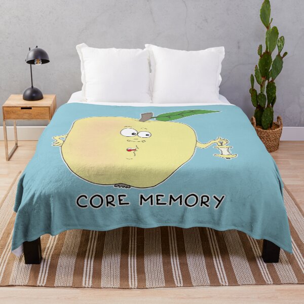 Item preview, Core Memory | Funny Apple Core Visual Pun Sticker designed and sold by MyxaART.