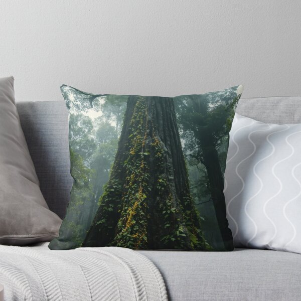 Item preview, Giant Cedar Tree With Yellow Vine Flowers designed and sold by monkeybusiness.pt.