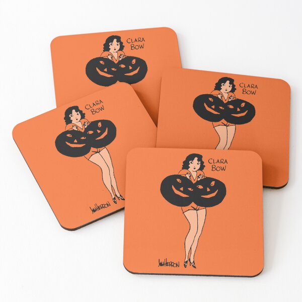 Item preview, Clara Bow Jack-O'-Lantern • Restored Jim Herron Halloween Pumpkin Pop Art  designed and sold by wmxdesign.