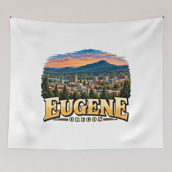 Item preview, Vintage Eugene Oregon Travel Souvenir Landmark Gift designed and sold by MichaeIRellov.