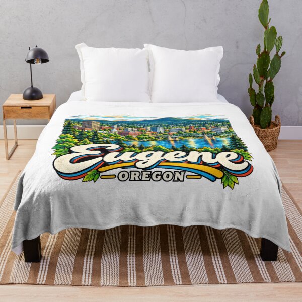 Item preview, Hand Drawn Eugene Oregon Travel Souvenir Landmark Gift designed and sold by MichaeIRellov.