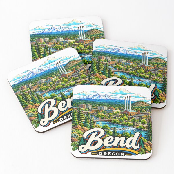 Item preview, Hand Drawn Bend Oregon Travel Souvenir Landmark Gift designed and sold by MichaeIRellov.