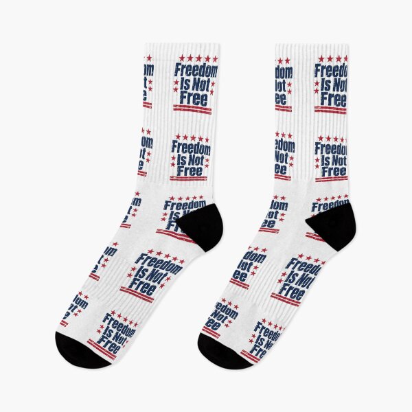 Item preview, Freedom Is Not Free Bold Stars Stripes Lettering designed and sold by Inkworksbyshery.