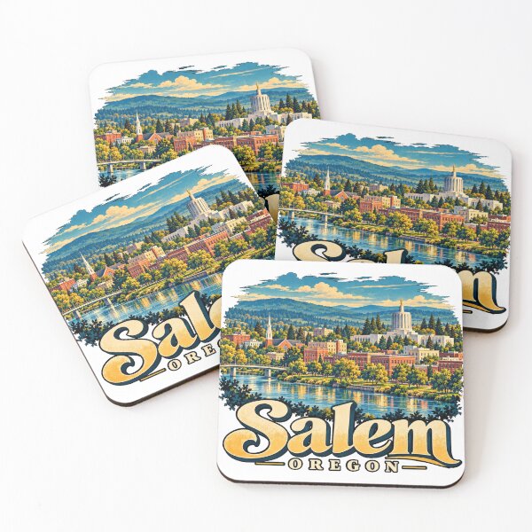 Artikelvorschau, Vintage-Reisesouvenir aus Salem, Oregon – Geschenk zu den Wahrzeichen entworfen und verkauft von MichaeIRellov.