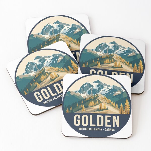 Item preview, Golden British Columbia Canada Larch Ridge Circle Badge Sticker designed and sold by DetourDgn.