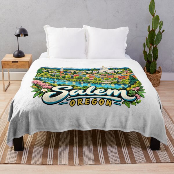 Item preview, Hand Drawn Salem Oregon Travel Souvenir Landmark Gift designed and sold by MichaeIRellov.