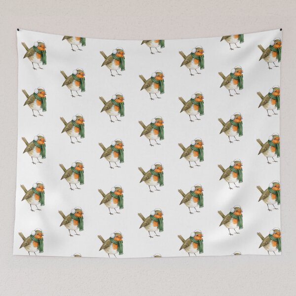 Item preview, Winter Scarf Robin designed and sold by Tiffany Roy.