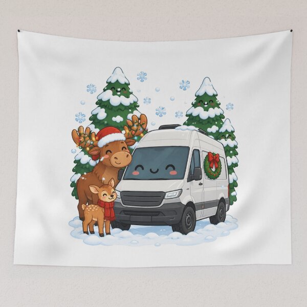 Item preview, Cute Christmas Camper Van Moose Lights designed and sold by porchswings.