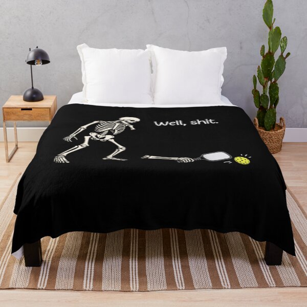 Item preview, Well Shit Funny Skeleton Pickleball Player Halloween Humor designed and sold by MakmurMpxgo.