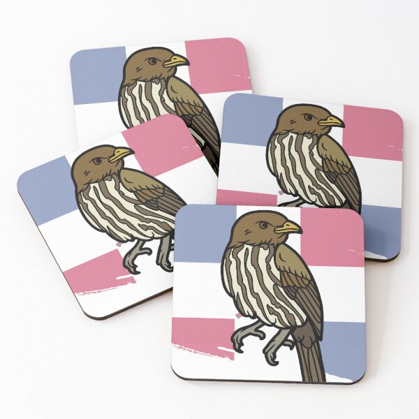 Item preview, Minimalist Dominican Republic National Bird Cigua Palmera Flag Design designed and sold by yolepr.