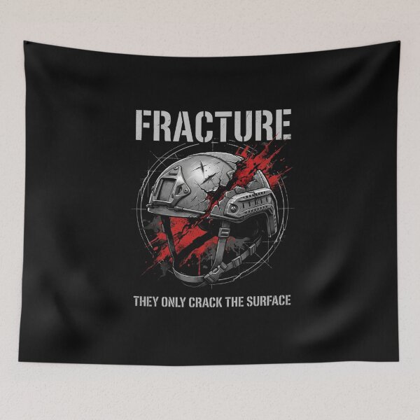 Item preview, Fracture – Tactical Ballistic Helmet & Military Spec-Ops Dark Streetwear Design designed and sold by Pixelith-Arts.