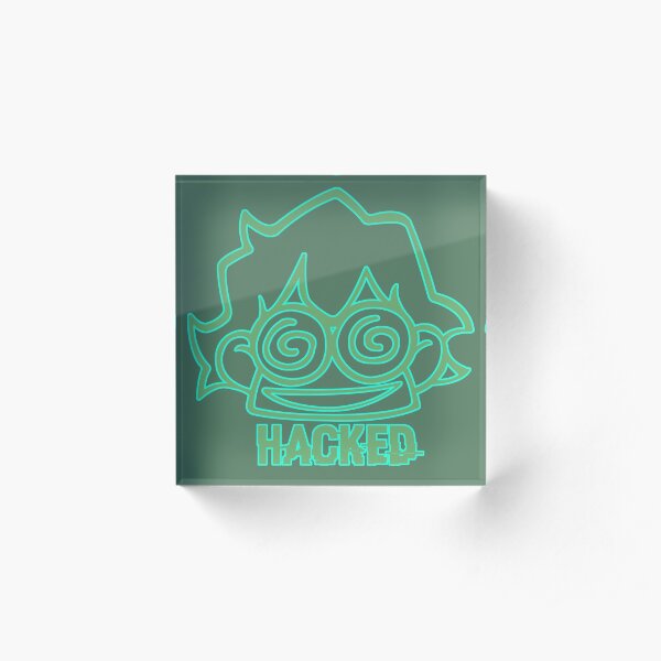 "Hacked" Acrylic Block