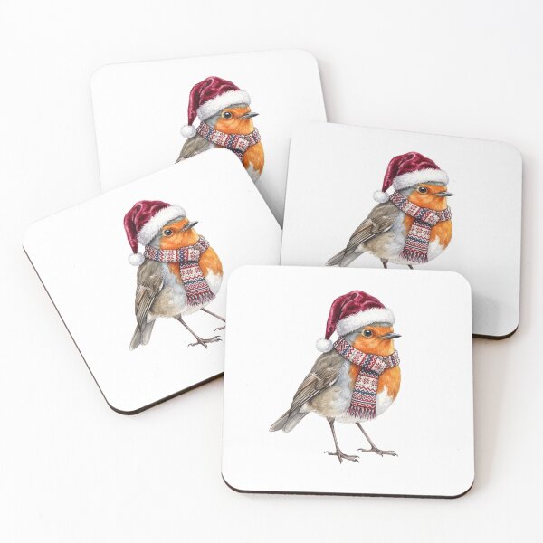 Item preview, Santa Hat And Scarf Robin designed and sold by Tiffany Roy.