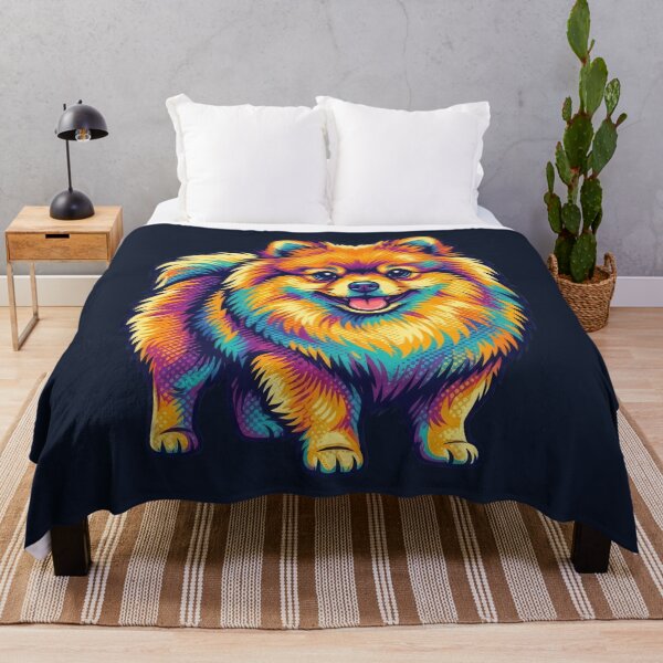 Item preview, Vibrant Pop Art Pomeranian - Colorful Dog Illustration designed and sold by TontikDesign.