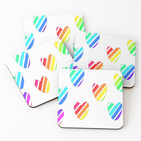 Item preview, Rainbow Hearts designed and sold by tranquil-haven.
