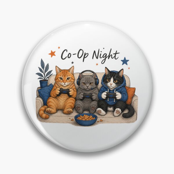 Item preview, Cat Co-Op Night Gaming Cats designed and sold by MOSIDRIP™.