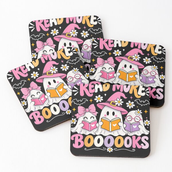 Item preview, Read More Booooks Cute Ghosts Reading Witch Hat Pastel designed and sold by MakmurMpxgo.