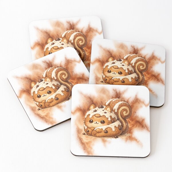 Item preview, Cinnasquirrel – Cute Cinnamon Roll Squirrel designed and sold by SecretSquirrellDesigns.