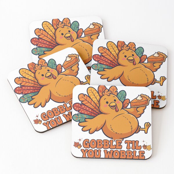 Item preview, Gobble Til You Wobble Shirt — Funny Stuffed Turkey Thanksgiving Tee designed and sold by unthinkabletees.