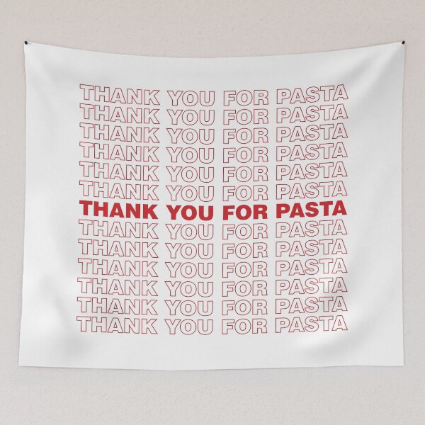 Item preview, Thank You for Pasta version 3: Iconic Shopping Bag Edition designed and sold by Hakuna Ricotta.