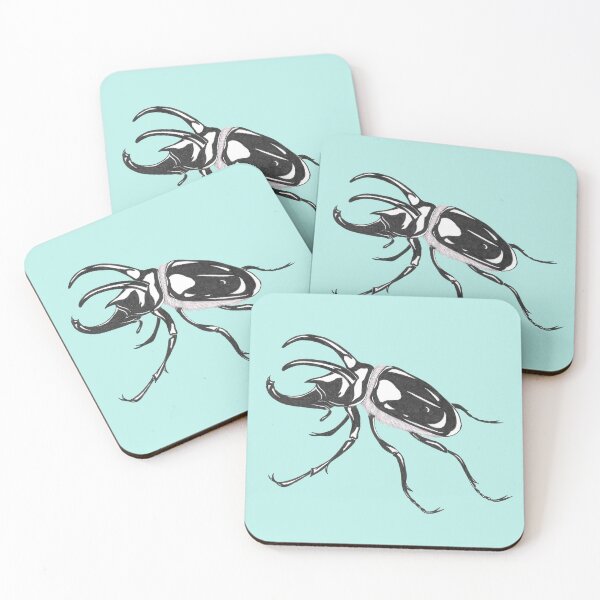 Item preview, Rhino Beetle, pen and ink design designed and sold by BHG Art & Designs.