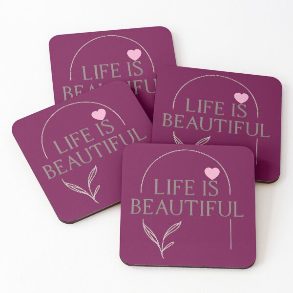 Item preview, Life Is Beautiful - Inspirational Quote designed and sold by Bizzfora - Shrewdnia POD.