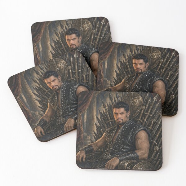 Item preview, ​Ares on the Throne - Retro Fantasy Epic Poster Art designed and sold by ElvisVintagePosters.