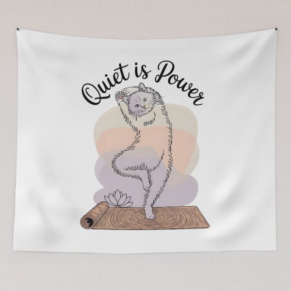 Item preview, Minimalist Yoga Cat Tree Pose Pastel Graphic designed and sold by 108stillness.