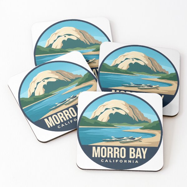 Item preview, Morro Bay California Estuary Paddle Circle Badge Sticker designed and sold by DetourDgn.