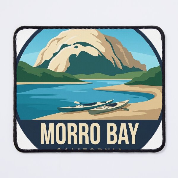 Item preview, Morro Bay California Estuary Paddle Circle Badge Sticker designed and sold by DetourDgn.