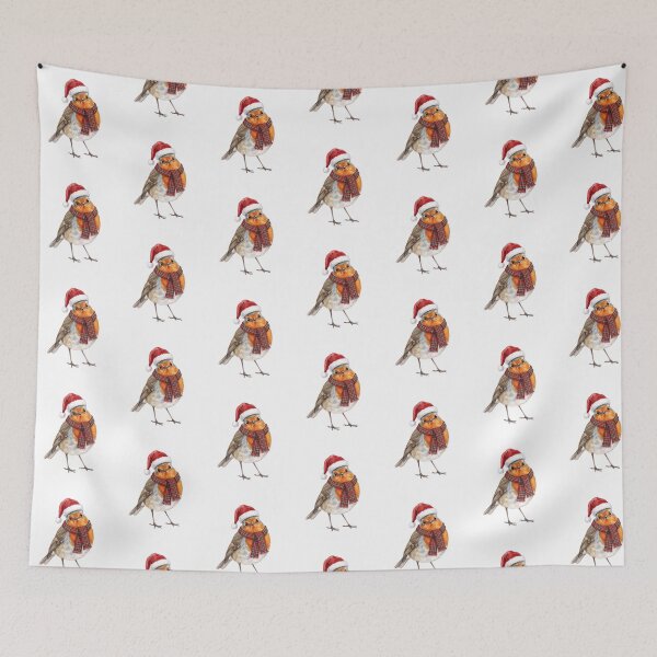 Item preview, Santa Scarf Robin designed and sold by Tiffany Roy.