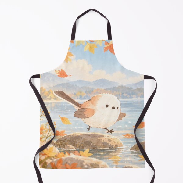 Item preview, Shima Enaga Hopping Beside a Golden Autumn Lake designed and sold by AshiraCreations.