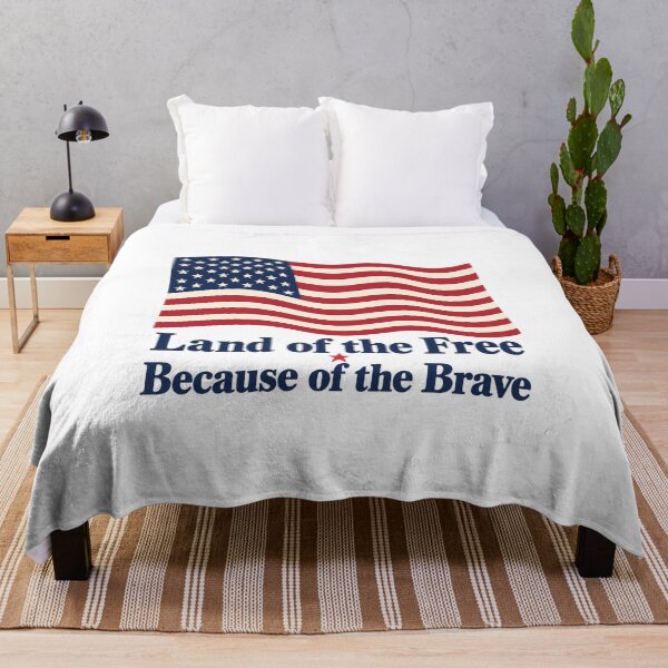Item preview, Free Because Of The Brave Waving Flag designed and sold by Inkworksbyshery.